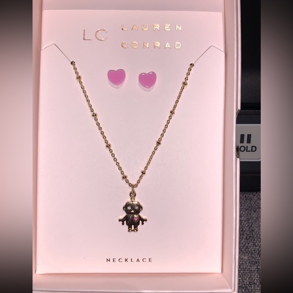 LC Lauren Conrad Robot Whimsey Necklace & Earring Set - Picture 3 of 3